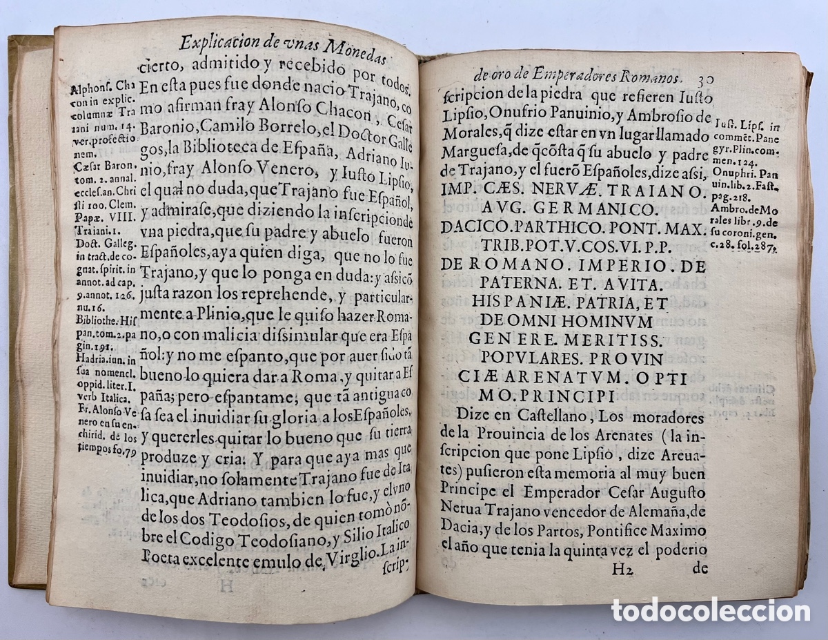 Libros antiguos: 1620. Qui&ntilde;ones. Explicaci&oacute;n de unas monedas de oro&hellip; - Foto 10