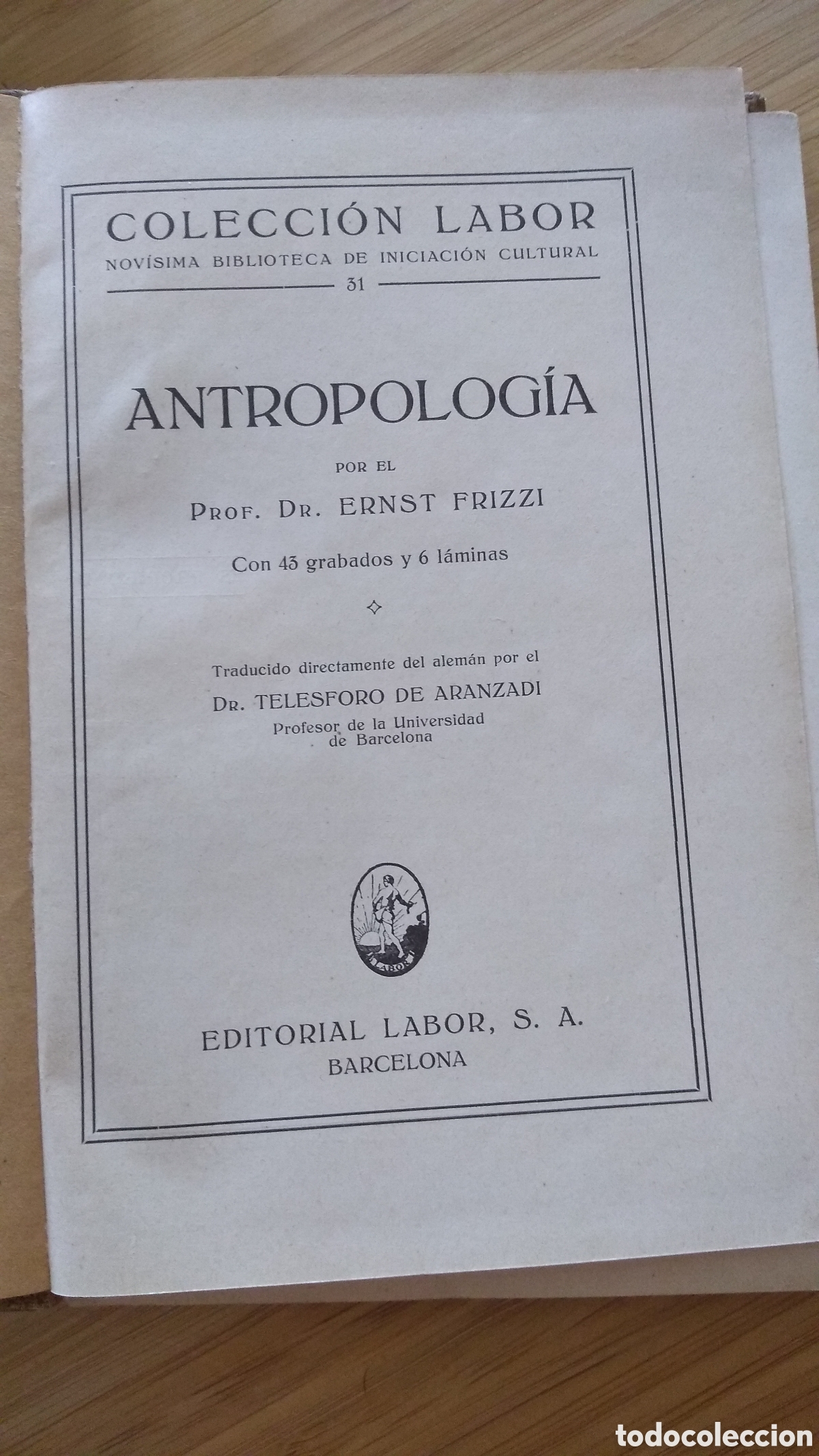 Libros antiguos: Antropologia - Ernesto Frizzi - Foto 2