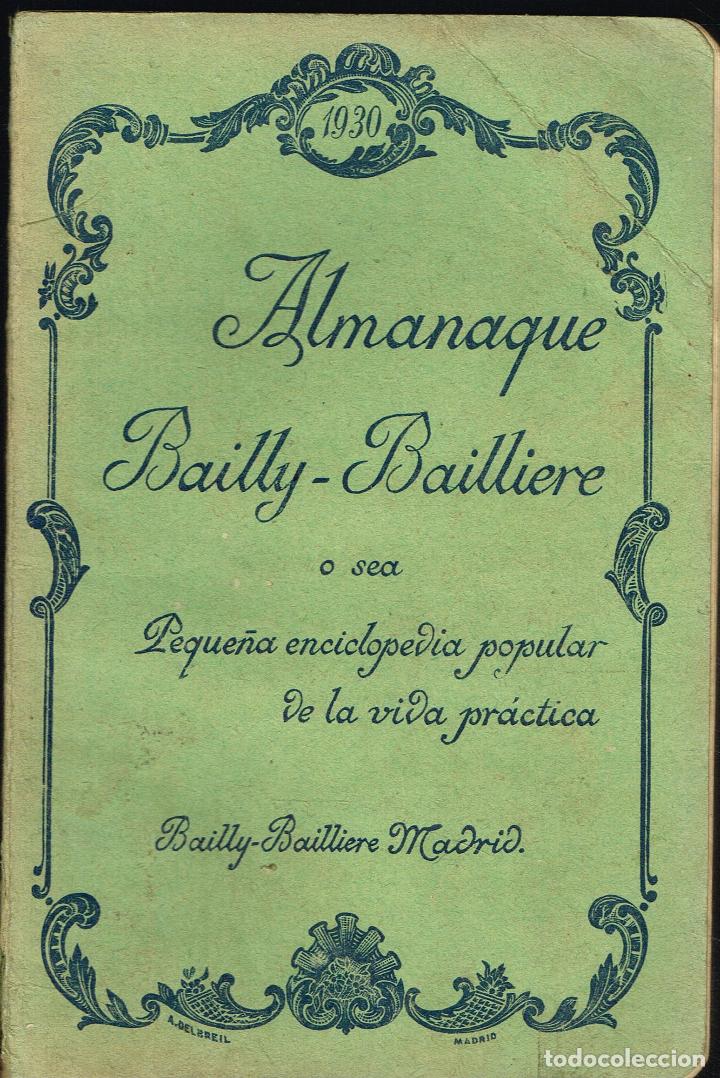 Libros antiguos: ALMANAQUE BAILLY-BAILLIERE - MADRIS 1930 - Foto 1