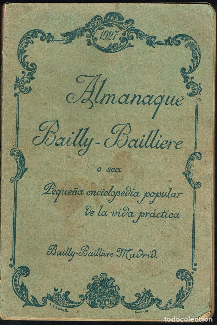Libros antiguos: ALMANAQUE BAILLY-BAILLIERE - MADRIS 1927 - Foto 1