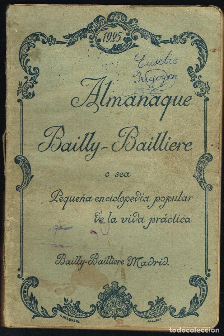 Libros antiguos: ALMANAQUE BAILLY-BAILLIERE - MADRID 1925 - Foto 1