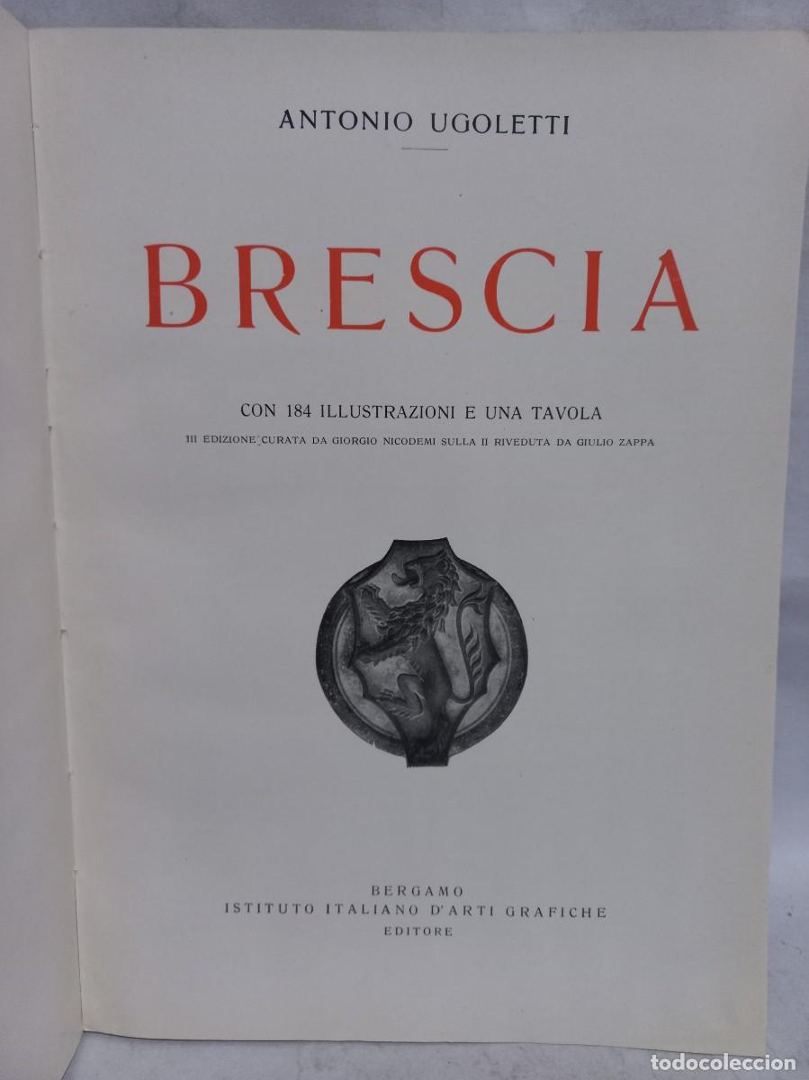 Libros antiguos: Antonio Ugoletti - Brescia - 1930 - Foto 2