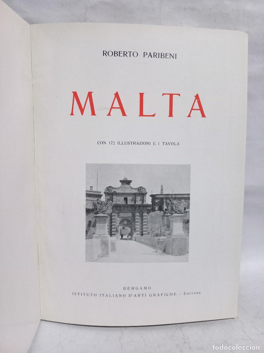Libros antiguos: Roberto Paribeni - Malta - 1930 - Foto 2
