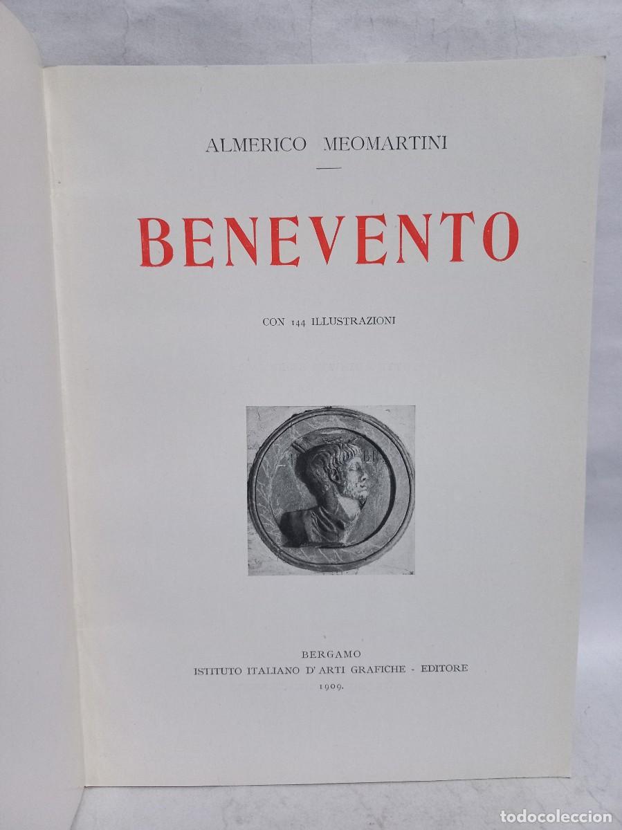 Libros antiguos: Almerico Meomartini - Benevento - 1909 - Foto 2