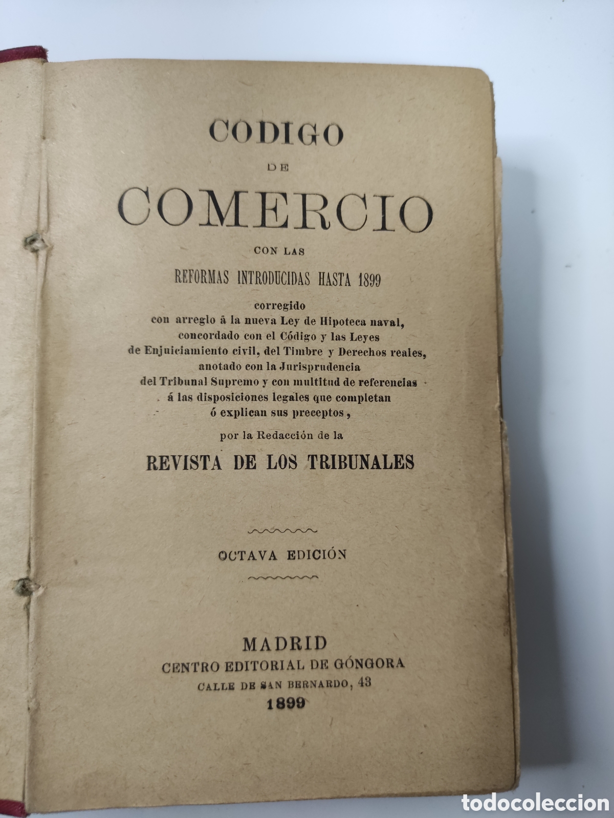 Libros antiguos: C&oacute;digo de comercio 1901 - Foto 2
