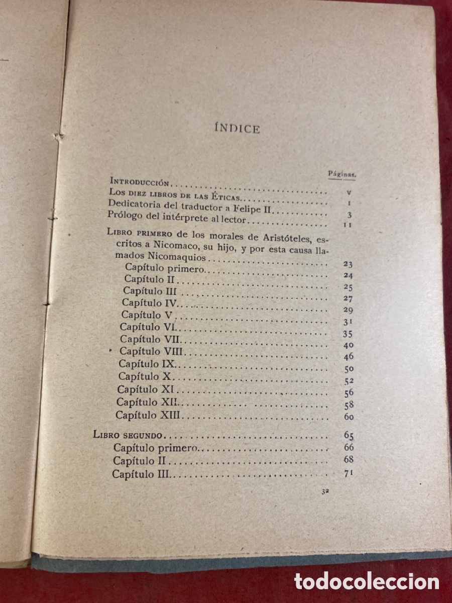 Libros antiguos: LA &Eacute;TICA DE ARIST&Oacute;TELES - Foto 3
