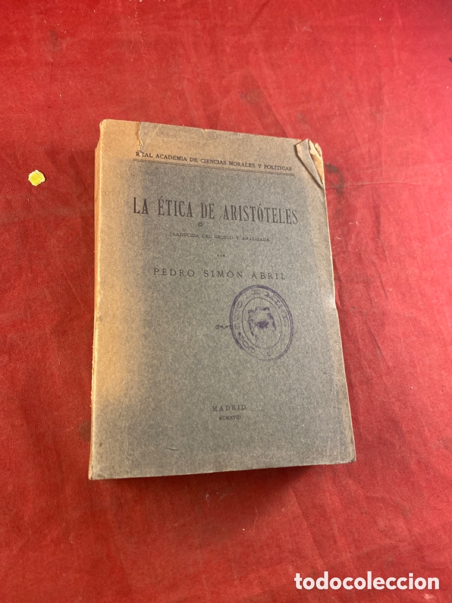 Libros antiguos: LA &Eacute;TICA DE ARIST&Oacute;TELES - Foto 5