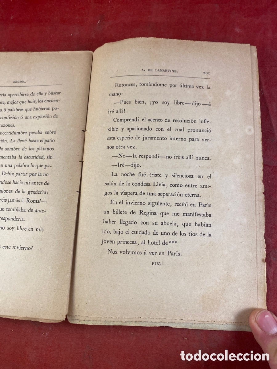 Libros antiguos: REGINA POR A. DE LAMARTINE - Foto 4