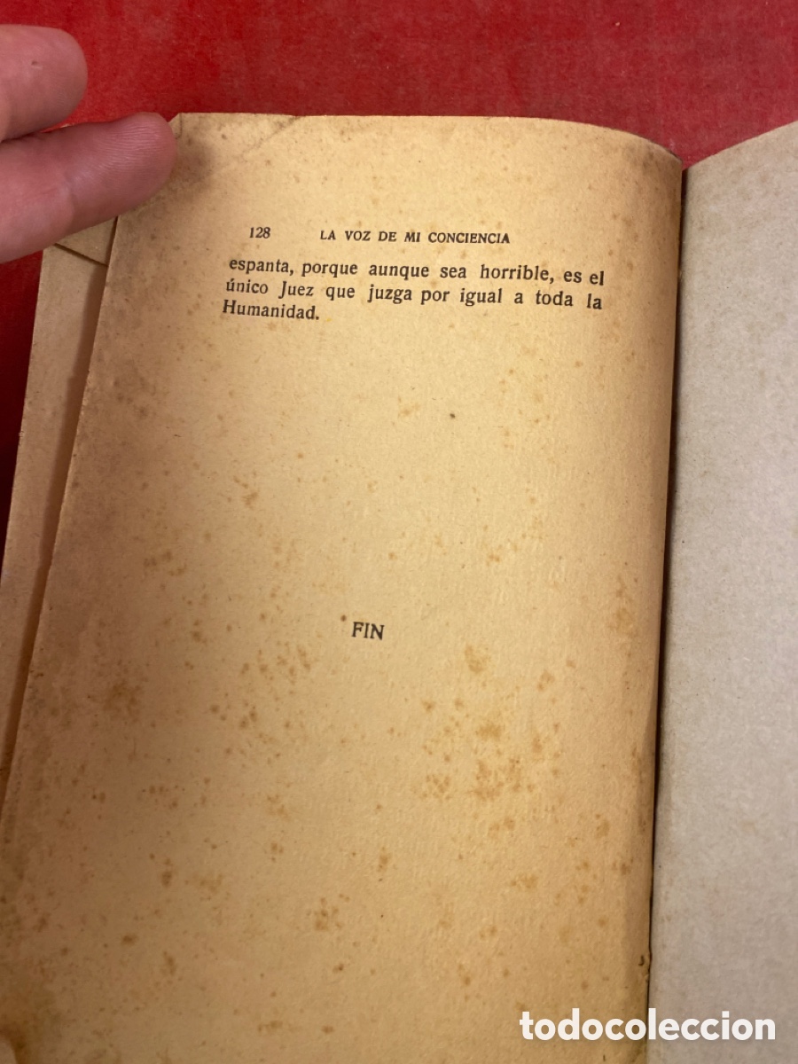 Libros antiguos: LA VOZ DE MI CONCIENCIA VALENCIA 1924 - Foto 7