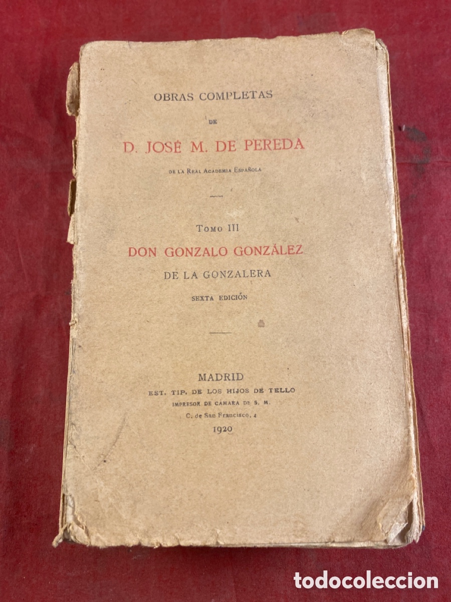 Libros antiguos: OBRAS COMPLETAS DE D. JOSE M. DE PEREDA 1920 - Foto 1