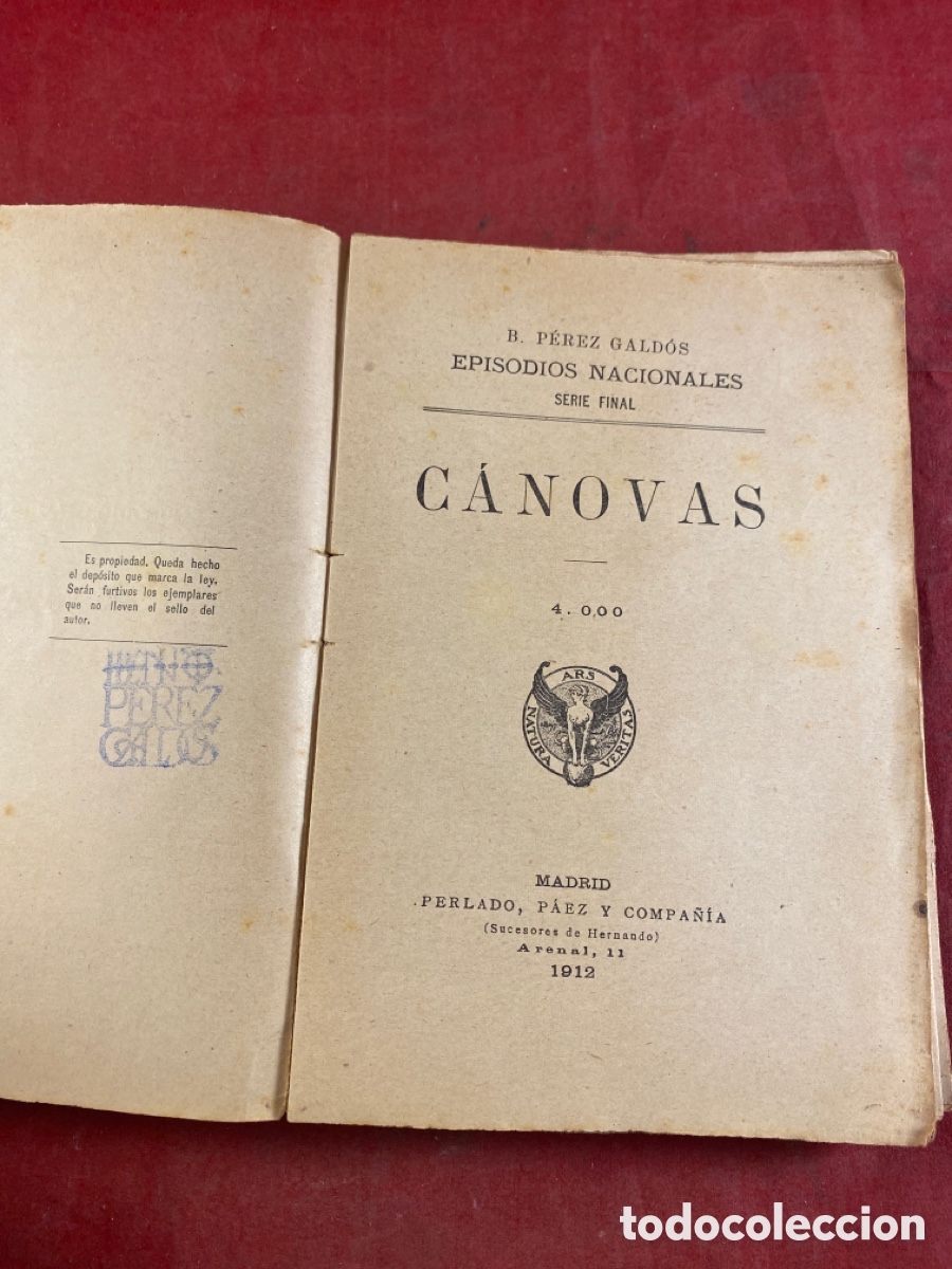 Libros antiguos: C&Aacute;NOVAS 1912 - Foto 2