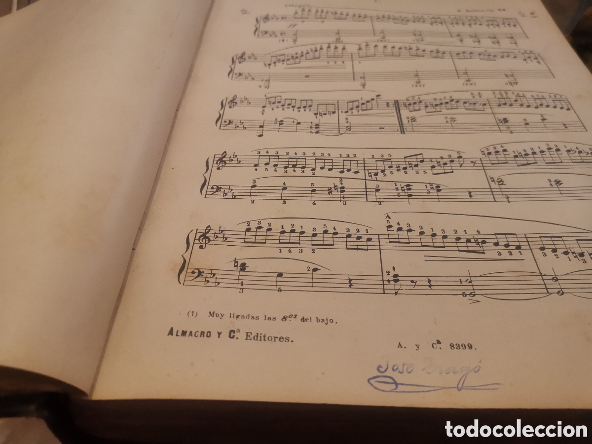 Libros antiguos: ppLibro escuela de piano jose trago - Foto 5