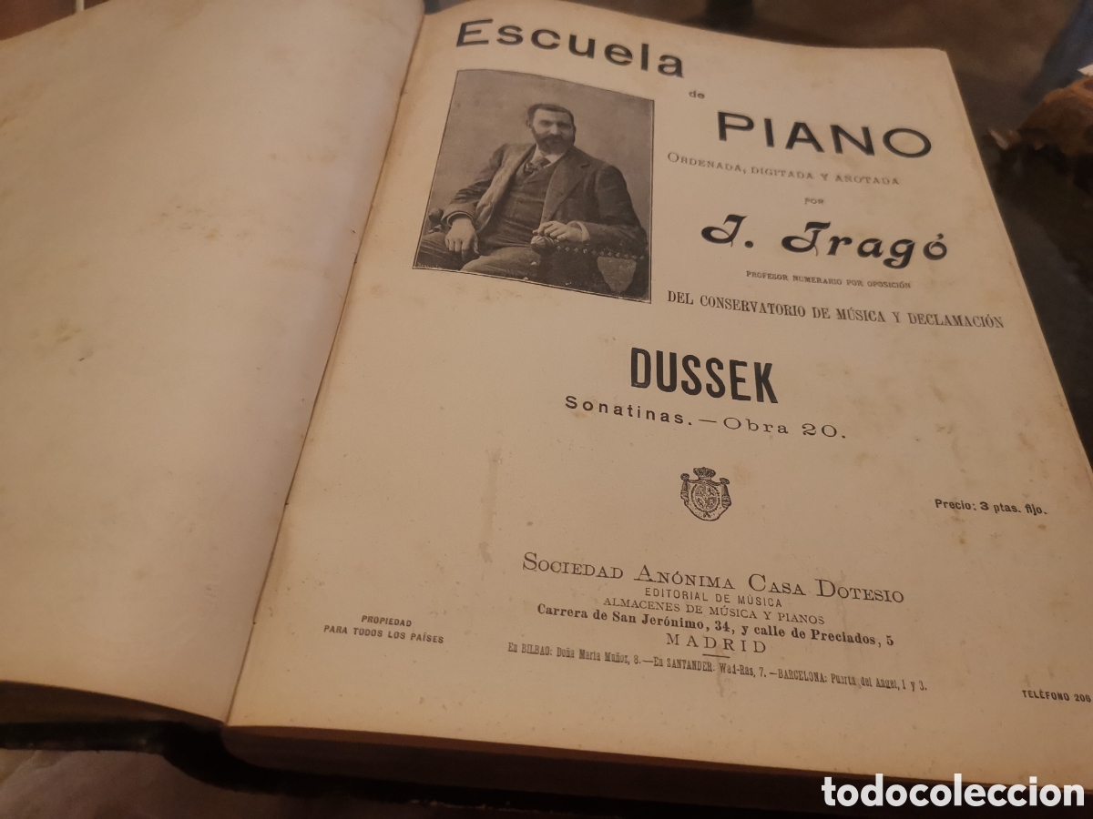 Libros antiguos: ppLibro escuela de piano jose trago - Foto 6