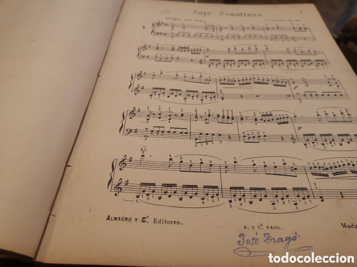 Libros antiguos: ppLibro escuela de piano jose trago - Foto 12