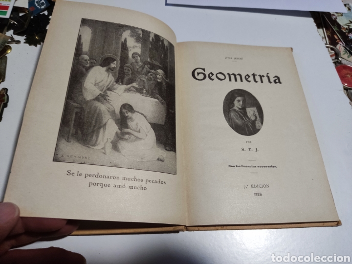 Libros antiguos: Libro geometr&iacute;a 1929 - Foto 3
