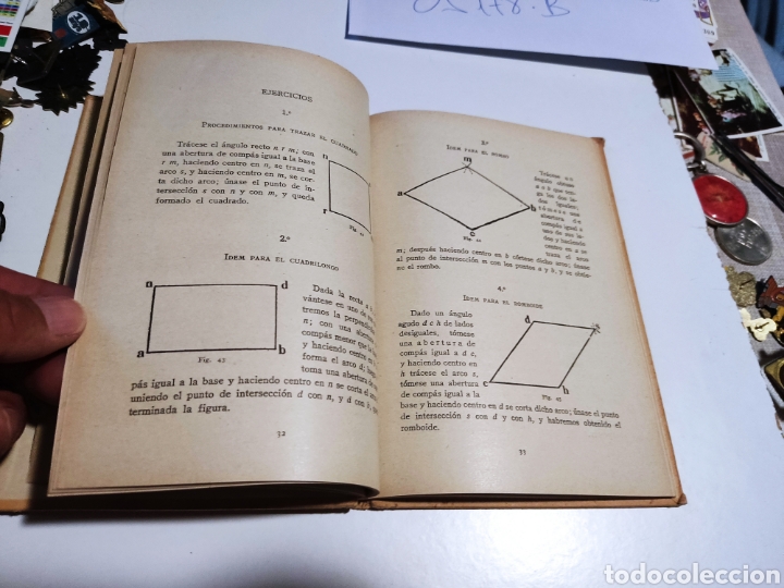 Libros antiguos: Libro geometr&iacute;a 1929 - Foto 5