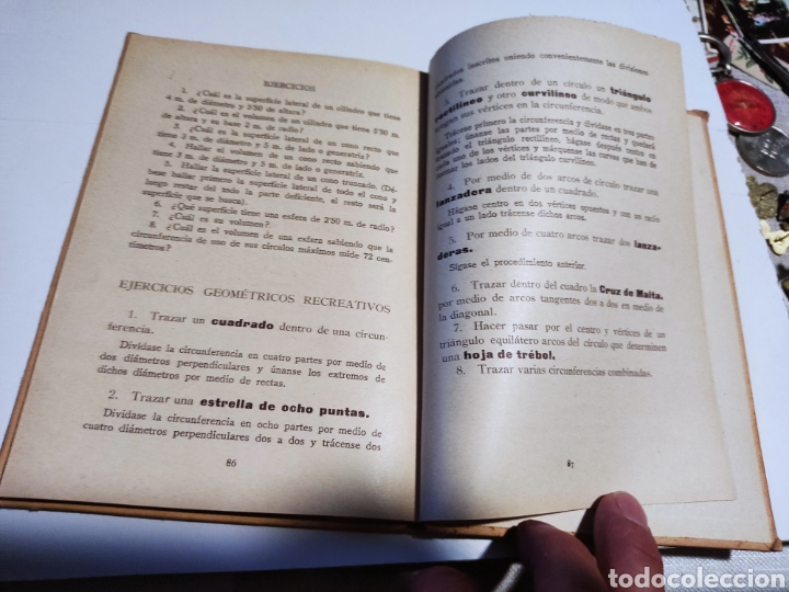 Libros antiguos: Libro geometr&iacute;a 1929 - Foto 8
