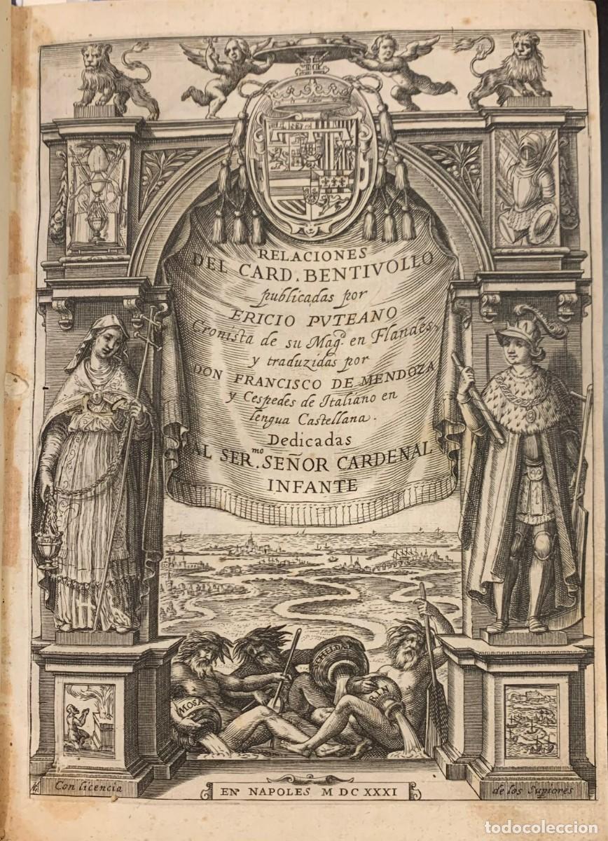 Libros antiguos: Relaciones del Cardenal Bentivollo - Cardinal Guido Bentivoglio
