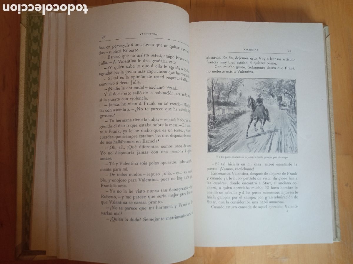 Libros antiguos: Valentina - E.C. Price MONTANER Y SIMON - Foto 3