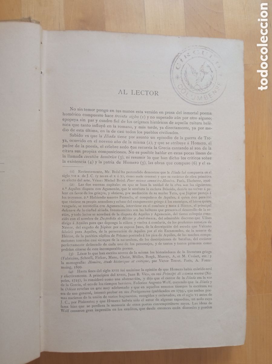 Libros antiguos: La Il&iacute;ada - Homero MONTANER Y SIMON - Foto 6