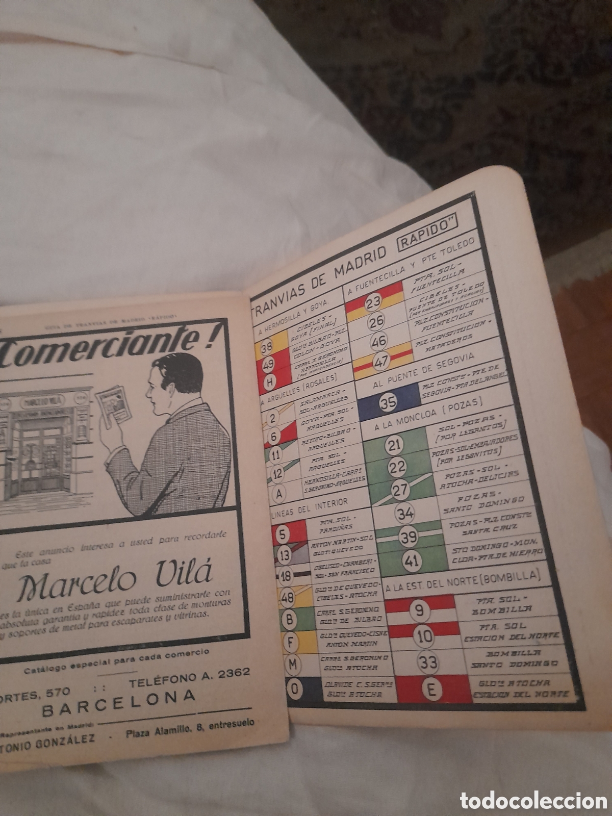 Libros antiguos: Gu&iacute;a de los Tranv&iacute;as de Madrid, R&aacute;pido - Foto 3