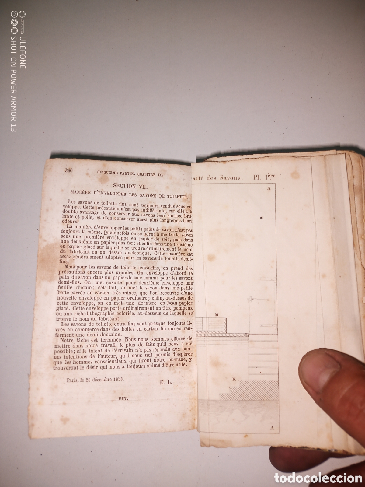 Libros antiguos: Libro fabricaci&oacute;n de jabones, 1859 - Foto 6