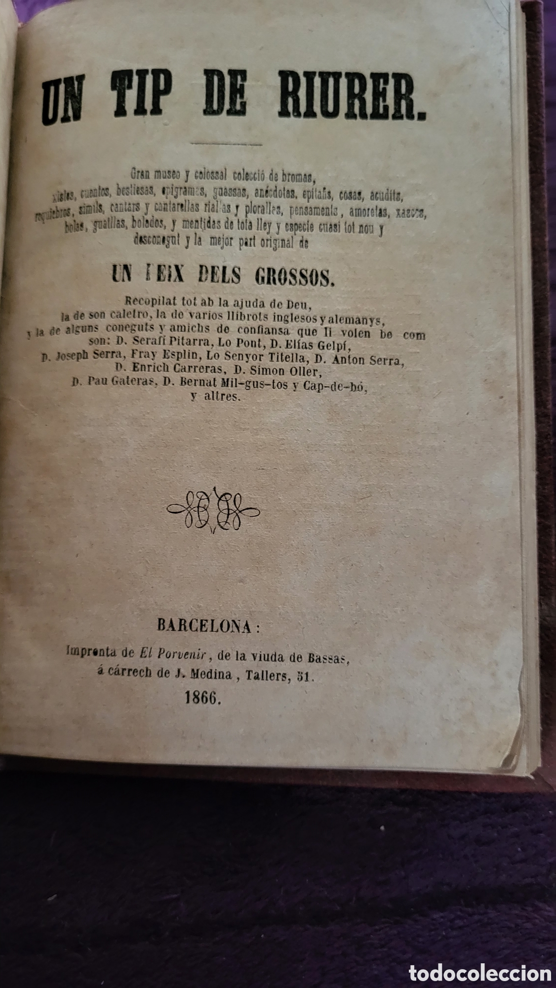 Libros antiguos: Libro antiguo Un Tip De Riurer 1866 - Foto 2