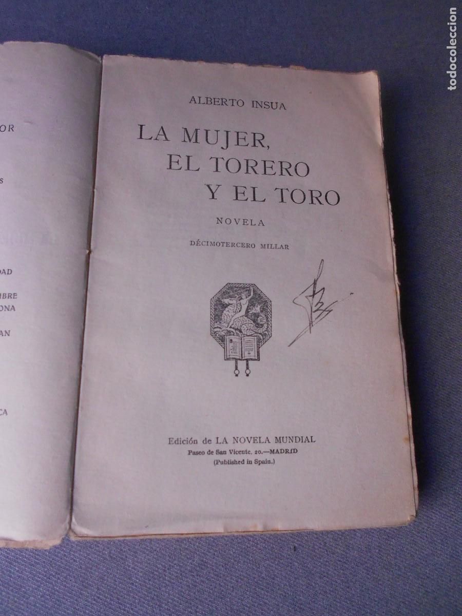 Libros antiguos: LA MUJER, EL TOREO Y EL TORO - Foto 2