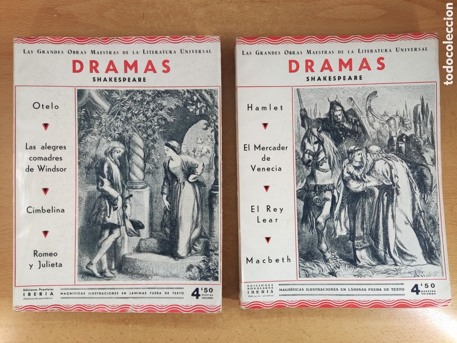 Libros antiguos: DRAMAS / SHAKESPEARE / 1&ordf;ed. 1933. EDICIONES IBERIA / DOS TOMOS - Foto 1