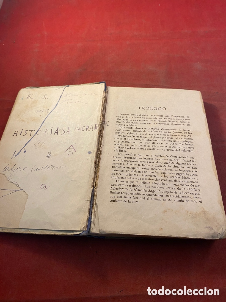 Libros antiguos: Historia sagrada - Foto 2