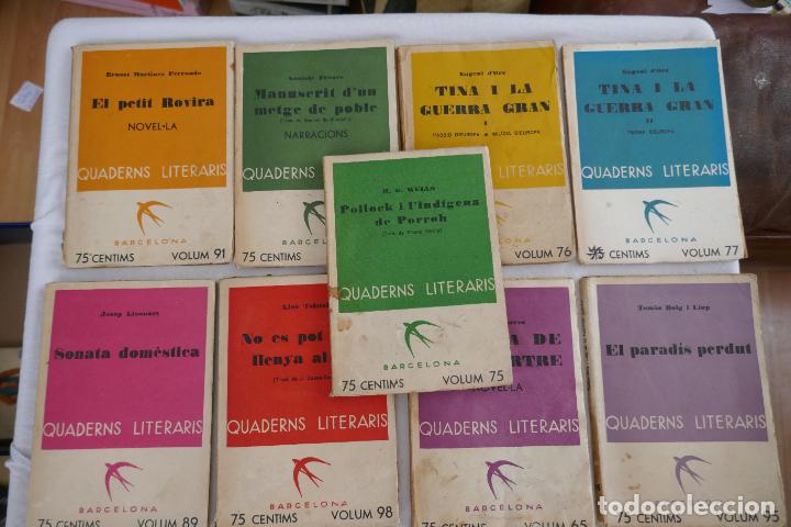 Libros antiguos: LOTE DE 9 N&Uacute;MEROS DE: QUADERNS LITERARIS - EN CATAL&Aacute;N - Foto 1