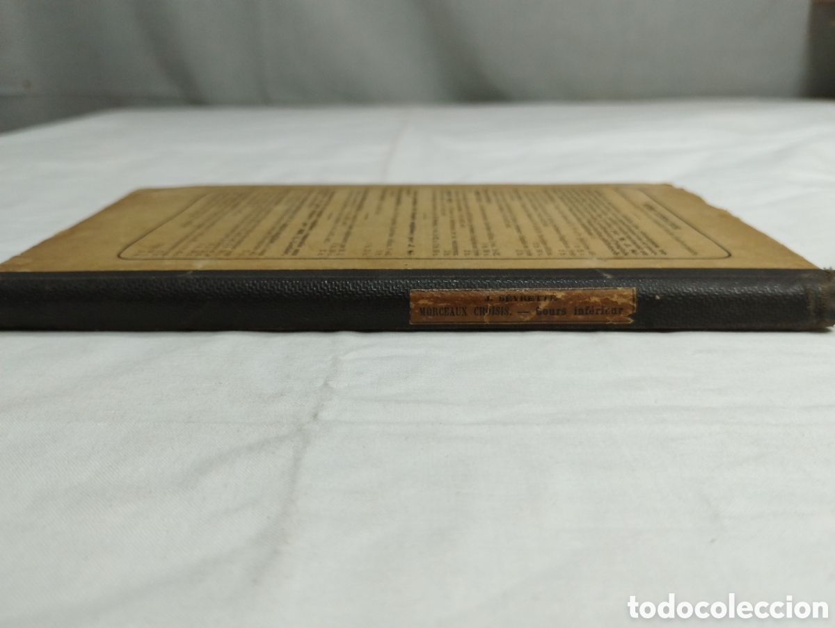 Libros antiguos: De Morceaux Choisis. J. S&egrave;vrette, 1895 KKB - Foto 2