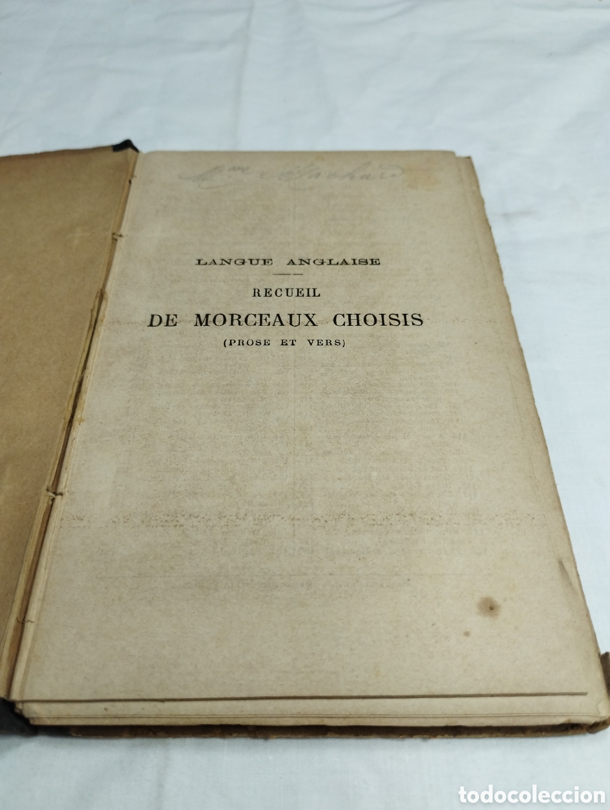 Libros antiguos: De Morceaux Choisis. J. S&egrave;vrette, 1895 KKB - Foto 3