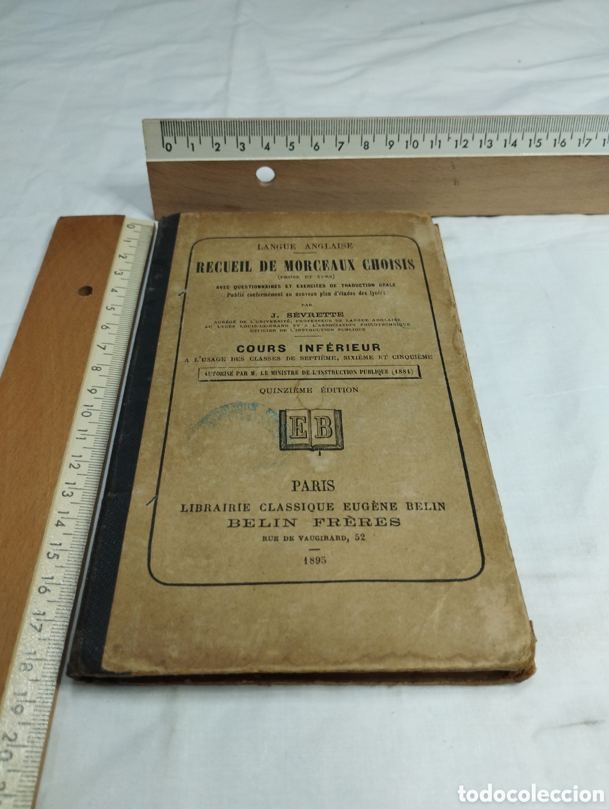 Libros antiguos: De Morceaux Choisis. J. S&egrave;vrette, 1895 KKB - Foto 1