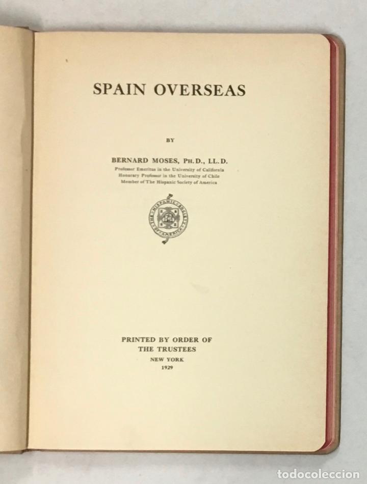 Libros antiguos: SPAIN OVERSEAS. - MOSES, Bernard. - Foto 2