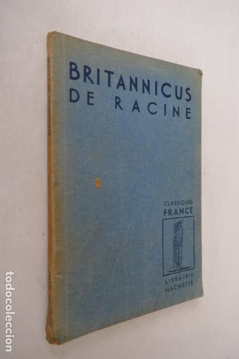 Libros antiguos: Britannicus de J. Racine. Paris. Hachette (en Franc&eacute;s) - Foto 3