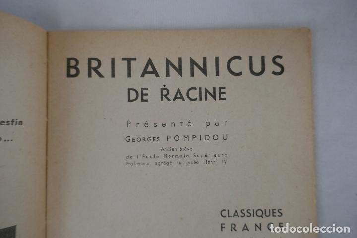 Libros antiguos: Britannicus de J. Racine. Paris. Hachette (en Franc&eacute;s) - Foto 6