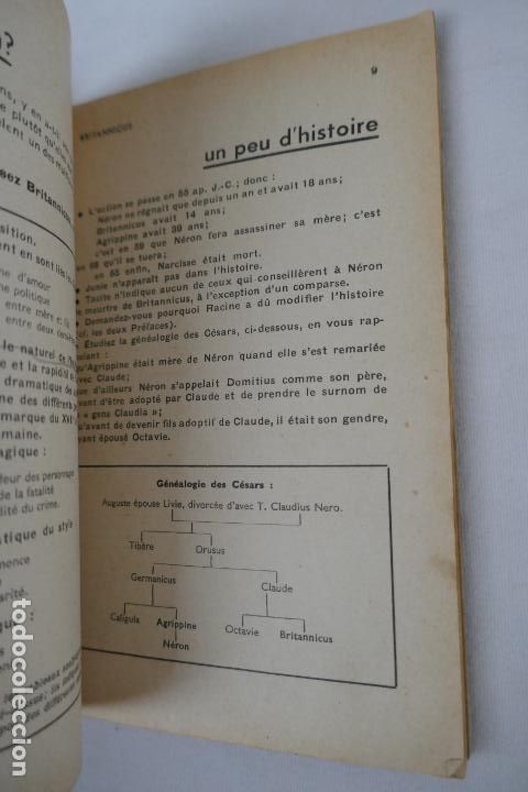 Libros antiguos: Britannicus de J. Racine. Paris. Hachette (en Franc&eacute;s) - Foto 13