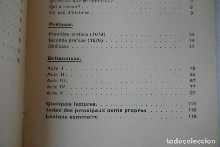 Libros antiguos: Britannicus de J. Racine. Paris. Hachette (en Franc&eacute;s) - Foto 15