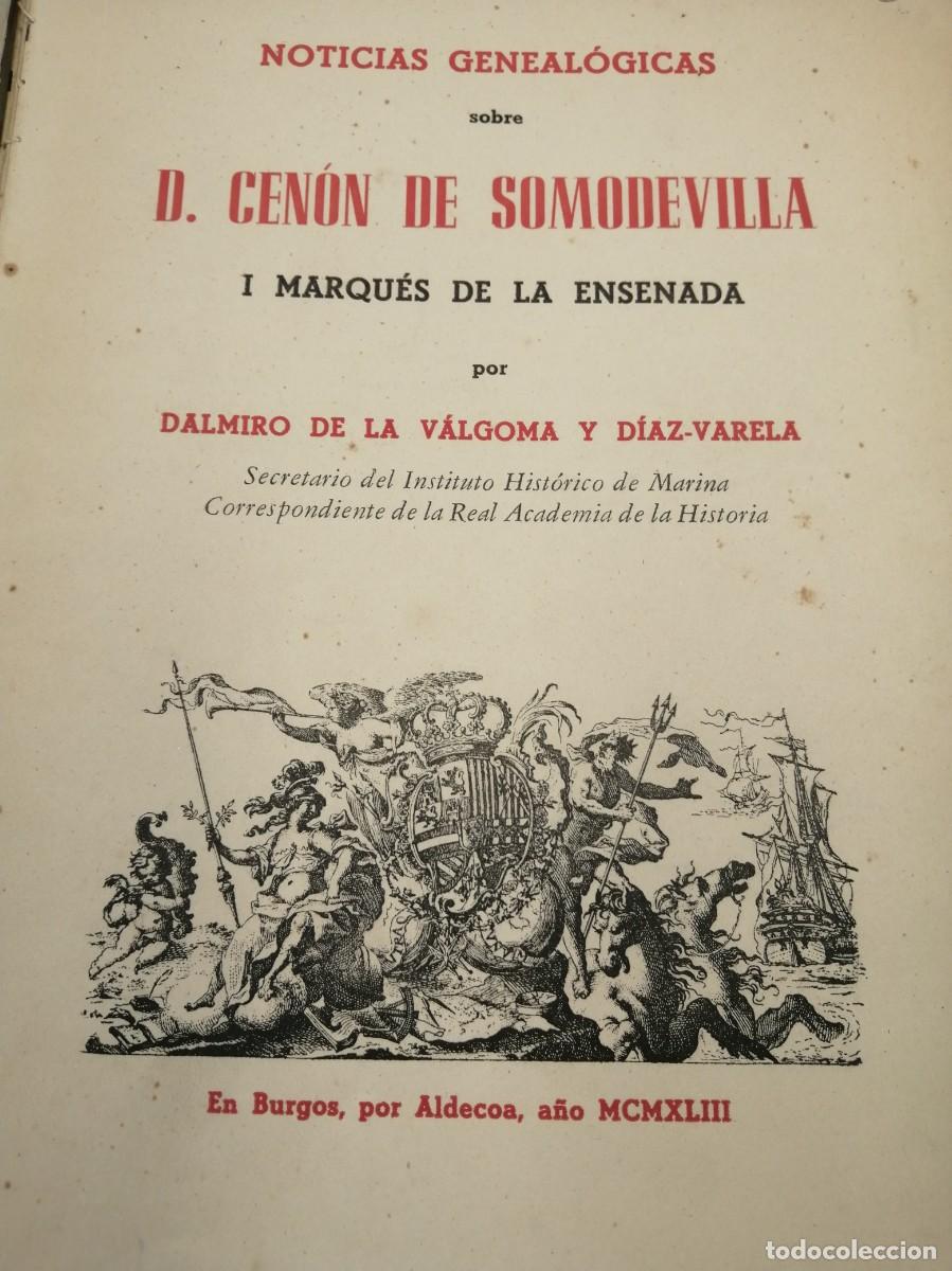 Libros antiguos: NOTICIAS GENEALOGICAS MARQUES DE LA ENSENADA EDICION LIMITADA - Foto 2
