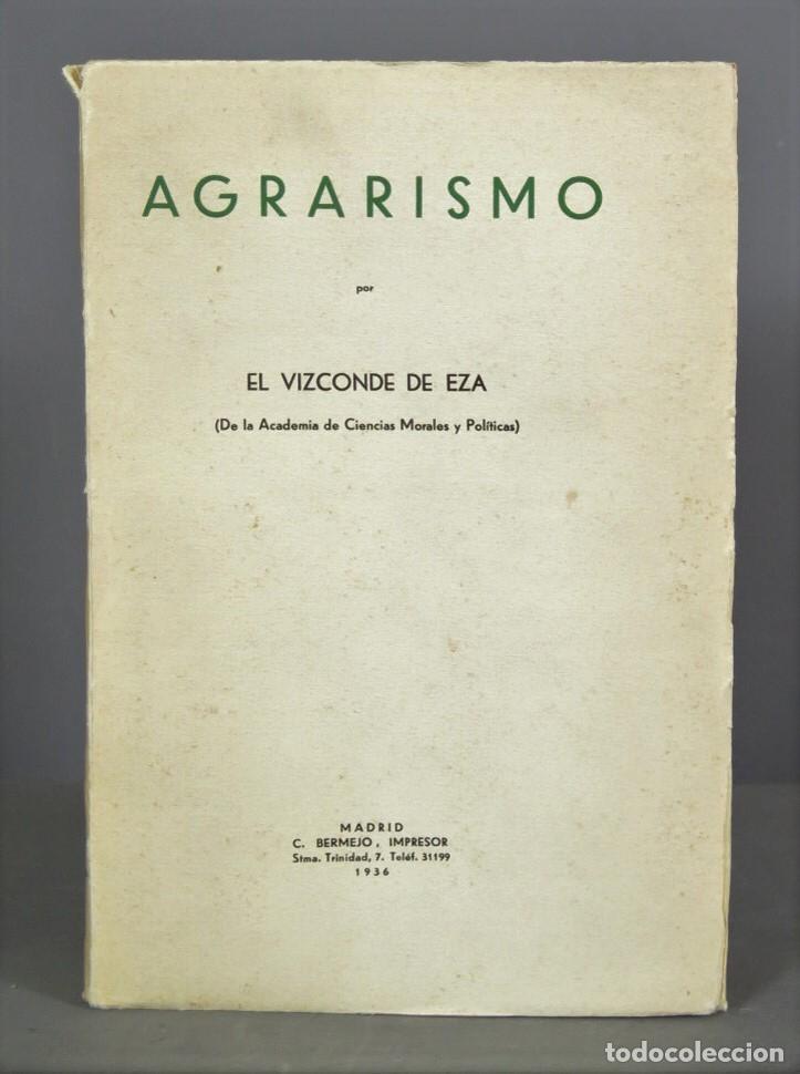 Libros antiguos: AGRARISMO. MARICHALAR. 1936 - Foto 1
