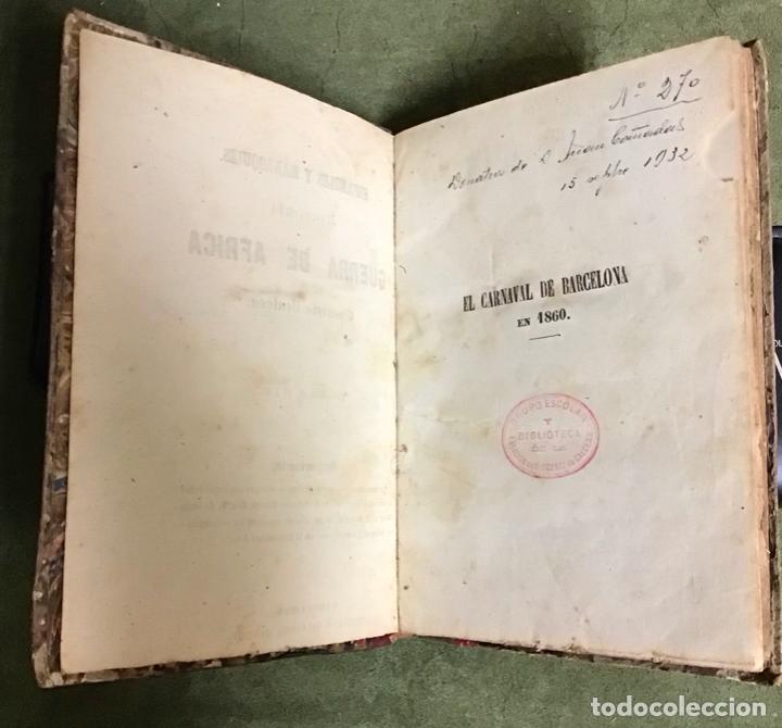 Libros antiguos: EL CARNAVAL DE BARCELONA 1860 - Foto 1