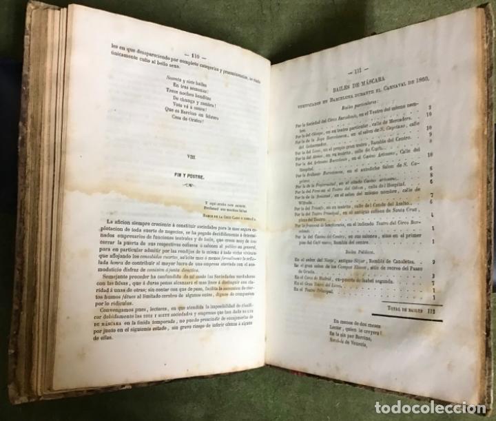 Libros antiguos: EL CARNAVAL DE BARCELONA 1860 - Foto 10