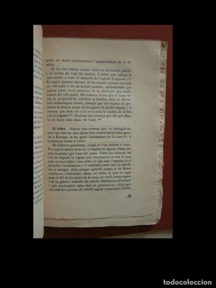 Libros antiguos: Divinitat de la llar. Joan Amades. - Foto 2