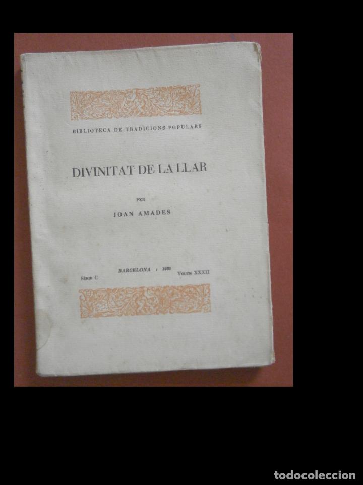 Libros antiguos: Divinitat de la llar. Joan Amades. - Foto 1
