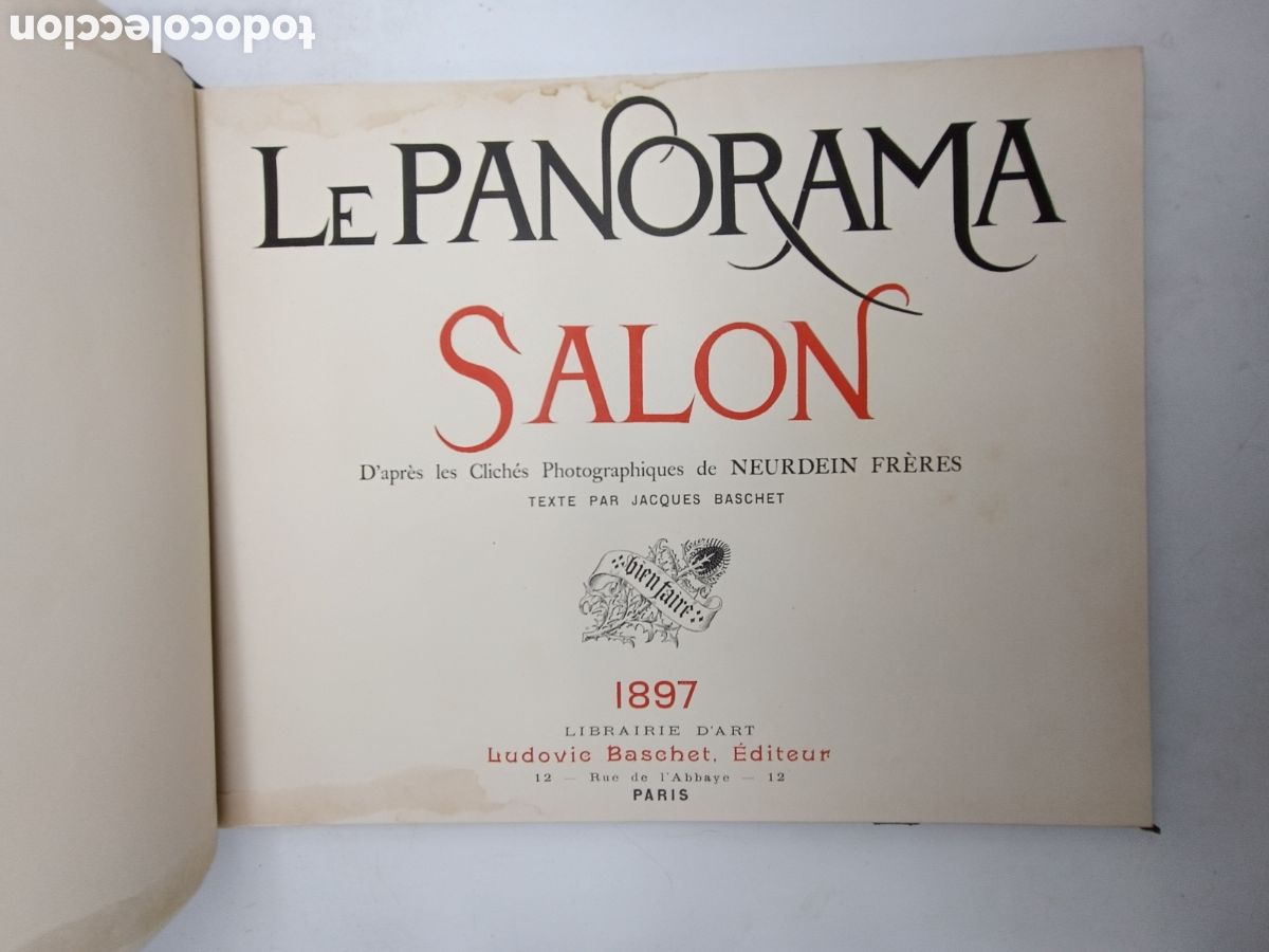 Libros antiguos: Le Panorama salon a&ntilde;o 1897 - Foto 1