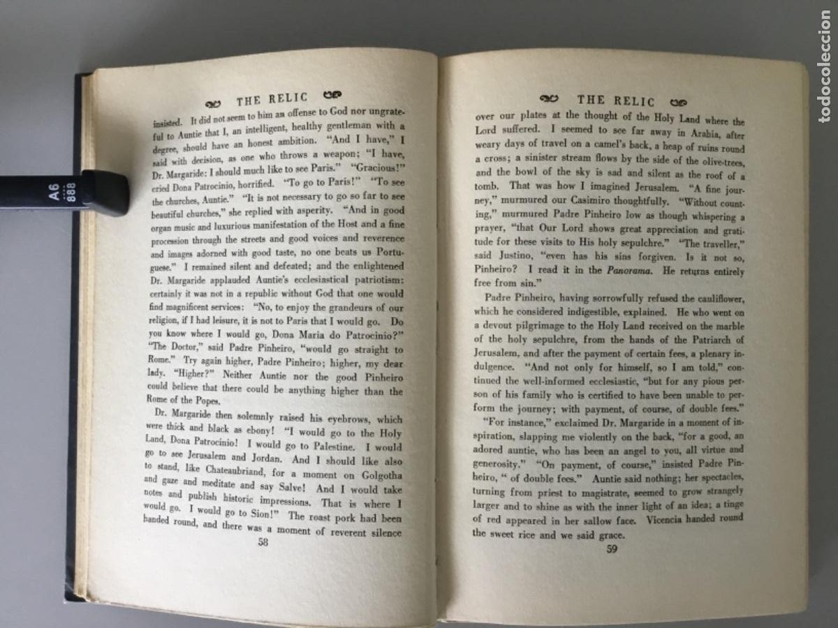 Libros antiguos: ECA DE QUEIROZ // THE RELIC // 1925 // EN INGL&Eacute;S - Foto 4