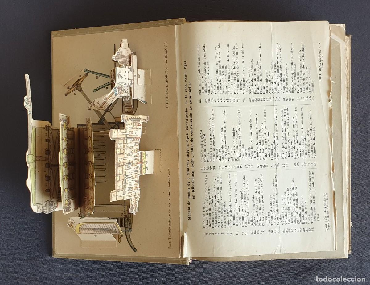 Libros antiguos: LIBRO TRATADO PR&Aacute;CTICO DE REPARACI&Oacute;N DE AUTOMOVILES - Foto 3