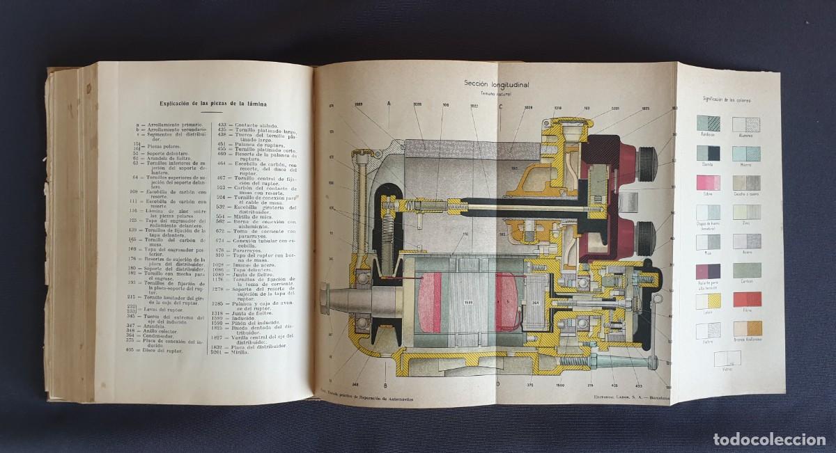 Libros antiguos: LIBRO TRATADO PR&Aacute;CTICO DE REPARACI&Oacute;N DE AUTOMOVILES - Foto 7