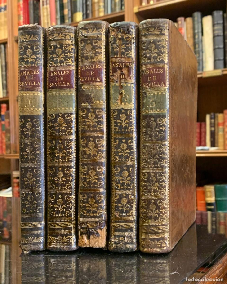 Livros antigos: Anales Eclesi&aacute;sticos y Seculares de la muy noble y muy leal ciudad de Sevilla, metr&oacute;poli de la Andal